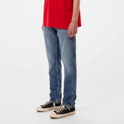 Nudie Jeans Nudie Jeans Straight Fit Jeans Steady Eddie II - Blue Tornado