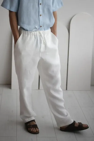 Amber Linen Amber Linen Herren vegan Hose Florida