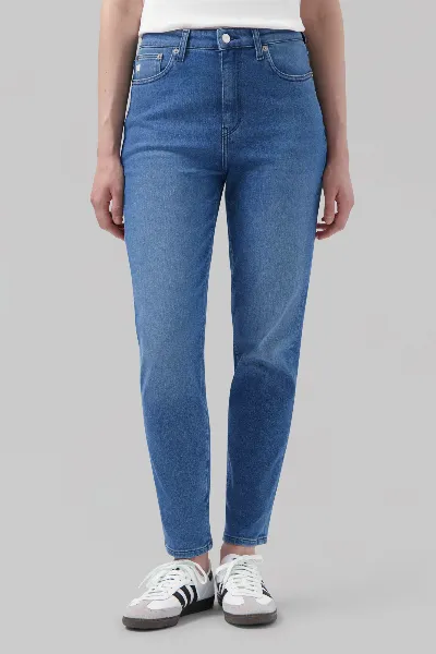 MUD Jeans MUD Jeans Damen vegan Jeans Mams Stretch Tapered Authentic Indigo