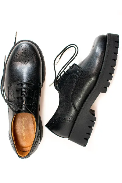 Will's Vegan Store Will's Vegan Store Damen vegan Brogues Track Sole