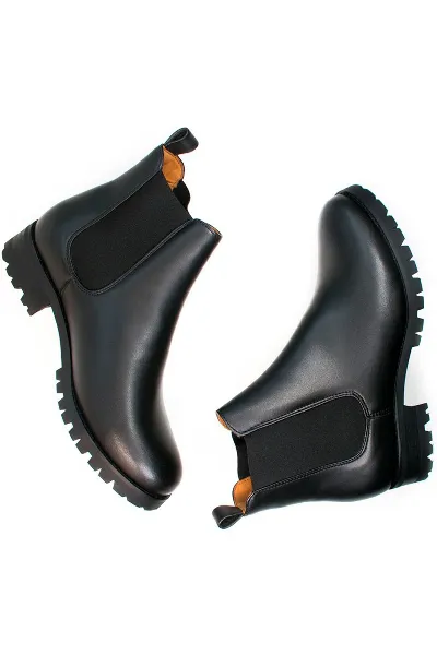 Will's Vegan Store Will's Vegan Store Herren vegan Chelsea Boots Herren Wide Fit Luxe Deep Tread