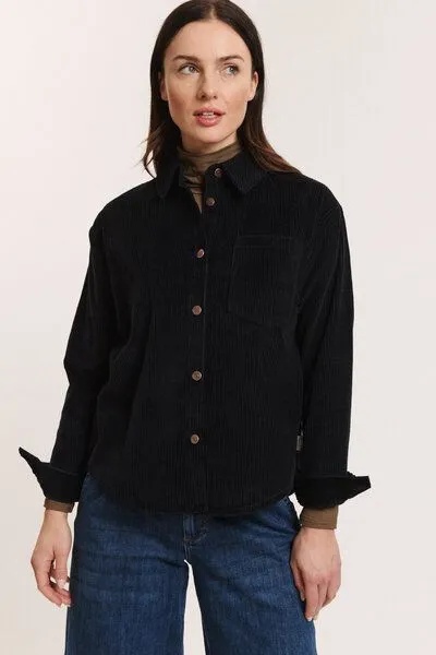 TRANQUILLO TRANQUILLO Cordbluse Alvaa aus GOTS-Bio-Baumwolle