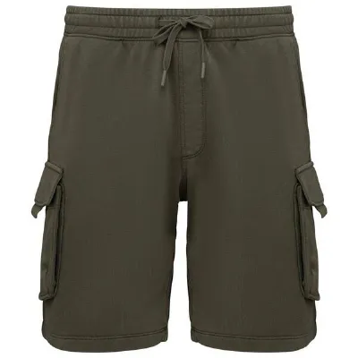 Greenspired Greenspired Umweltfreundliche ausgewaschene French Terry Cargo-Shorts 300g/m² XS-3XL