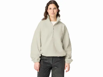 Vaude VAUDE Damen-Half-Zip-Fleece-Pullover Najun, weitenregulierbarer Saum, ecru,