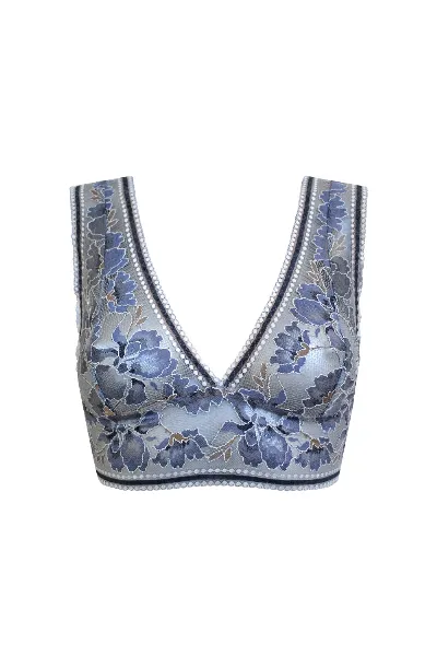 Anekdot Anekdot Damen vegan Bralette Blau Bernstein