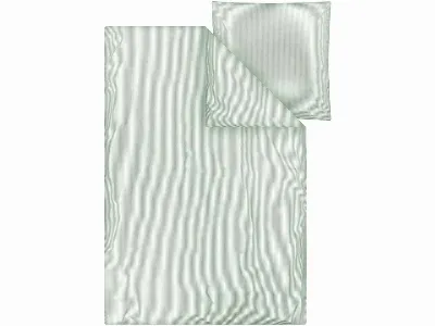 MELA MELA Bio-Bettwäsche 'MAJULI STRIPES' aus Perkal, 2-tlg., 135x200/80x80 cm, thymian/natur