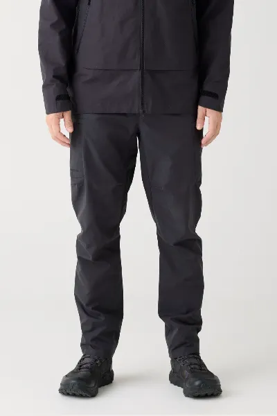 KnowledgeCotton Apparel KnowledgeCotton Apparel Herren vegan Hose Canvas Vent 200 Black Jet