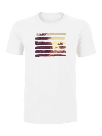 Human Family Human Family Herren Sommer T-Shirt Rolls Nature Stripes in weiß