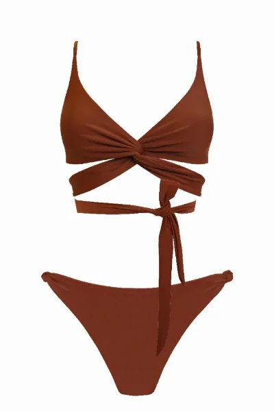 Anekdot Anekdot Damen vegan Lin + Leona Bikini Rust