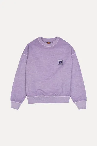 Trendsplant Trendsplant Women's Espliego Pigment Dyed Oversized Sweatshirt Lavender