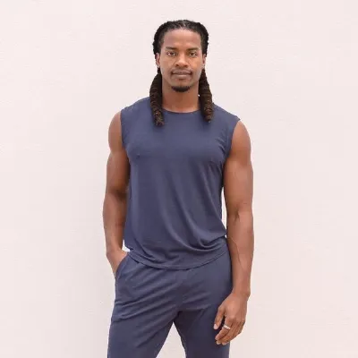 Jaya Jaya TOMMY - Herren - Atmungsaktives Tank Top aus softer, elastischer Tencel-Biobaumwoll-Mix, Yoga, Workout and andere Bewegungskünste