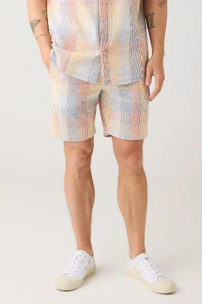 KnowledgeCotton Apparel KnowledgeCotton Apparel Herren vegan Shorts Fig Loose Seersucker Multicheck