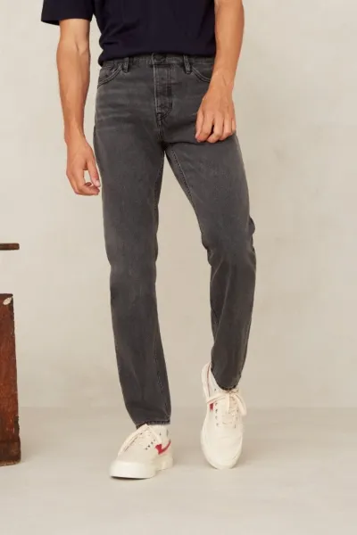 Kings Of Indigo Kings of Indigo Herren vegan Jeans Jerrick Washed Holo Grau