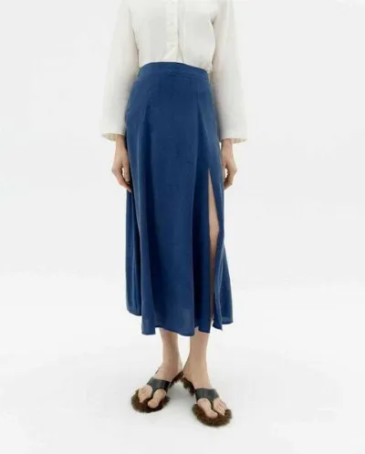 thinking mu thinking mu Tora Skirt - Damen Rock aus Cupro