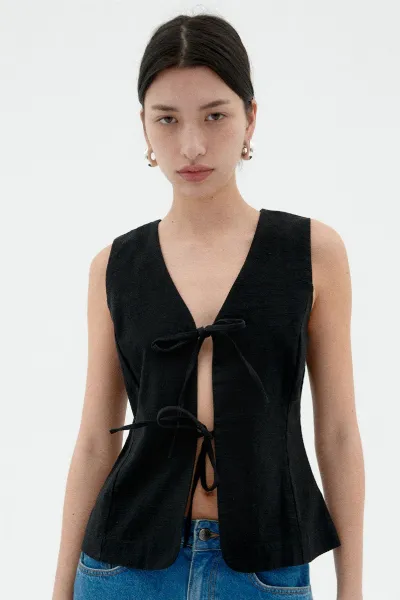 thinking mu Thinking MU Damen vegan Oberteil Elise Black