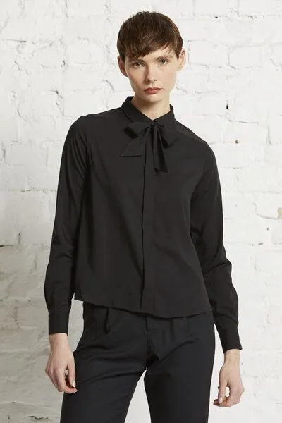 Wunderwerk Wunderwerk Damen Blouse aus 100% Lyocell TENCEL bow blouse