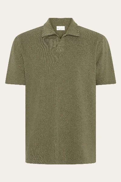 KnowledgeCotton Apparel KnowledgeCotton Apparel Herren vegan Poloshirt Terry Burned Olive