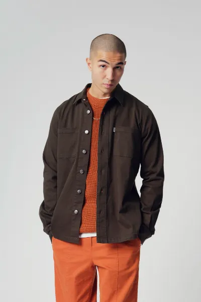 KOMODO KOMODO Herren vegan Jean Cord Ãœberhemd Khaki
