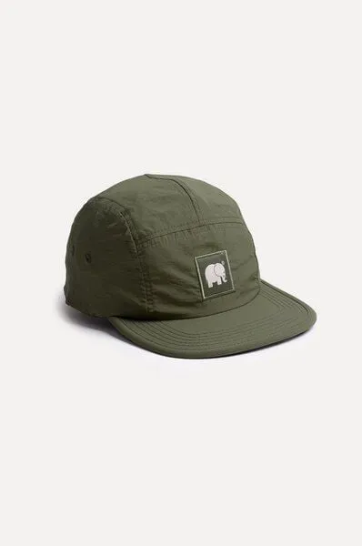 Trendsplant Trendsplant Water Repellent Nylon Five Panel Cap Dark Olive