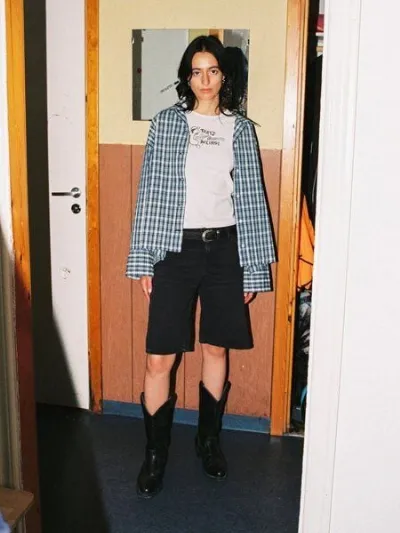 Nudie Jeans Nudie Jeans Jutta Shirt Indigo Seersucker