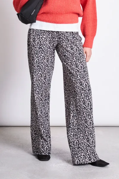 JAN N JUNE JAN 'N JUNE Damen vegan Hose Kiso Leo Druck