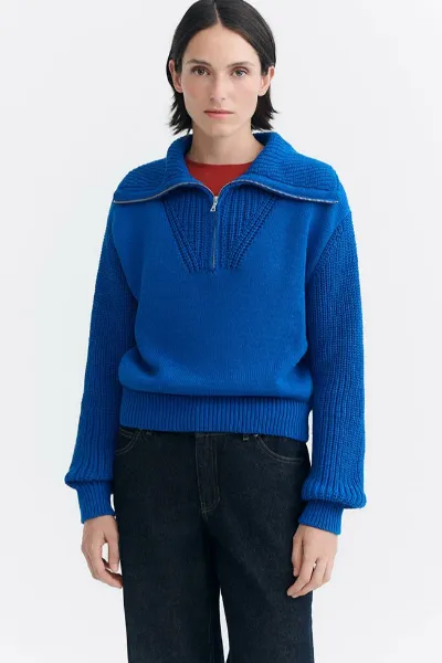 thinking mu Thinking MU Damen vegan Pullover Tanit Blue