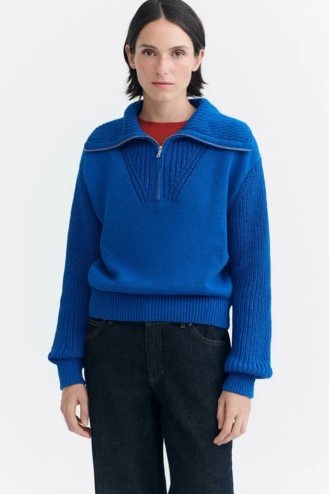 thinking mu Thinking MU Damen vegan Pullover Tanit Blue