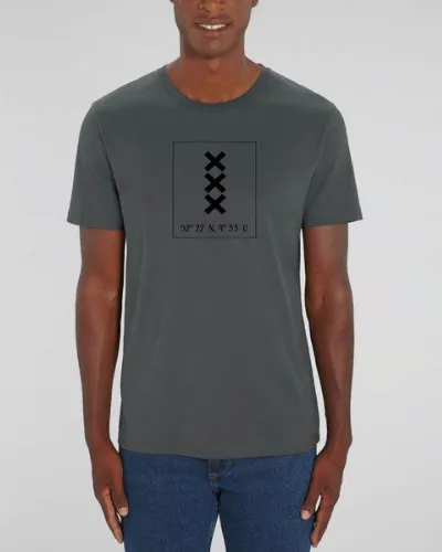 Human Family Human Family Bio Herren City T-Shirt Amsterdam - Coordinates