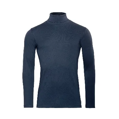 Living Crafts LIVING CRAFTS - Herren Rollkragen-Shirt - Blau