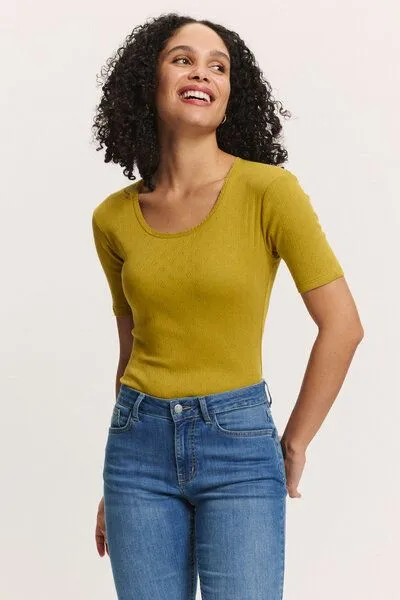 TRANQUILLO TRANQUILLO Jerseyshirt Camilaa Herz-Ajour Muster (2010004)