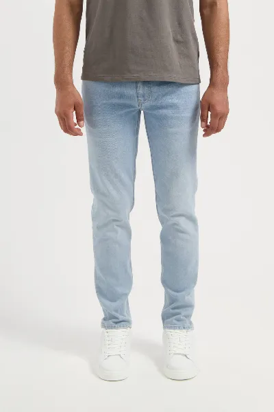 MUD Jeans MUD Jeans Herren vegan Jeans Dunn Low Tapered Light Aged Blue