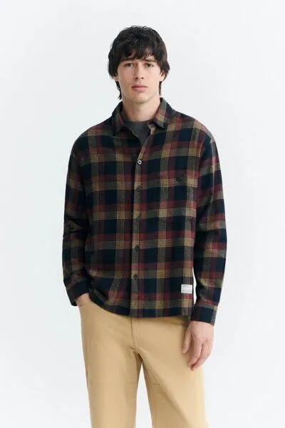thinking mu thinking mu Herren Hemd Albion Checks