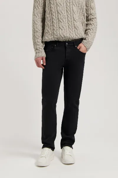 MUD Jeans MUD Jeans Herren vegan Jeans Mid Tapered Hank Stone