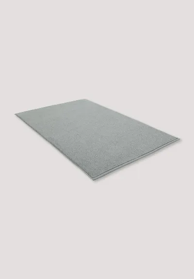 hessnatur hessnatur Frottier Badematte aus Bio-Baumwolle - grün - Größe 50x80 cm