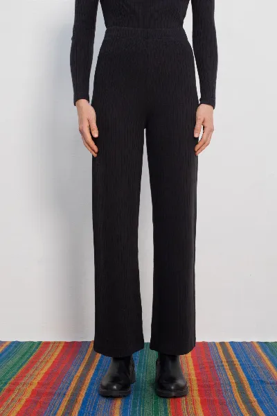 Rotholz Rotholz Damen vegan Hose Gerippt