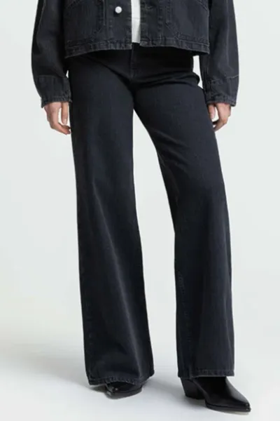 Kings Of Indigo Kings of Indigo Damen vegan Jeans Tanja Stripe Washed Schwarz