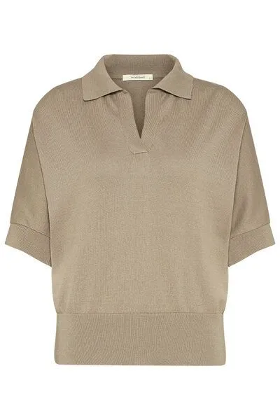 Wunderwerk Wunderwerk Damen Poloshirt aus Bio Baumwolle Polo fineknit 1/2