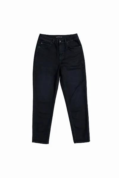 EUR77.40 Lovjoi Damen vegan Mom Jeans Carpine Washed Schwarz