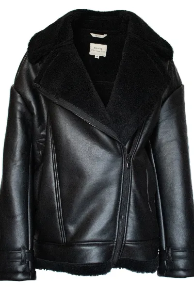 Will's Vegan Store Will's Vegan Store Damen vegan Recycelte Vegan Shearling Aviator Jacke FÃ¼r Frauen In ÃœbergrÃ¶ÃŸe