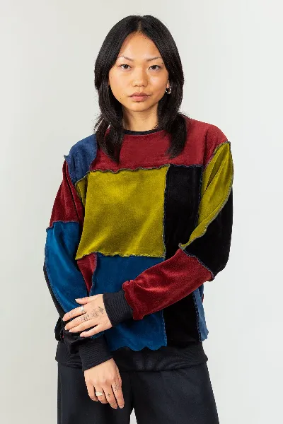 MAHLA MAHLA Damen vegan Althea Patchwork Sweatshirt