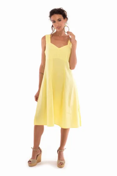 RAVENS VIEW IBIZA RAVENS VIEW IBIZA Damen vegan Kleid Anouk Limonen