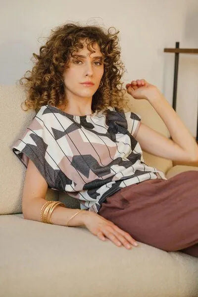 WiDDA berlin WiDDA berlin Pullunder Shirt CUBI mit grafischem Muster