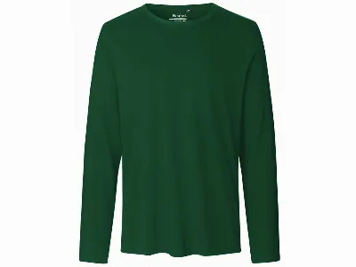 Neutral Neutral Bio-Herren-Langarmshirt mit Rundhalsaussschnitt bottle green,