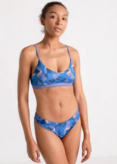 boochen boochen Surin Bottom - wendbares Bikini Unterteil, Brazilian Cut, mit Federprint