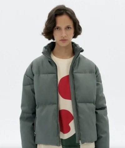 thinking mu thinking mu Khaki Gemma Jacket
