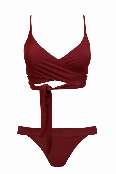 Anekdot Anekdot Damen vegan Bikini Merlot Lin Cheeky