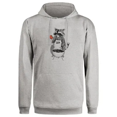 GreenBomb GREENBOMB Print Hoodie Animal BBQ Joy