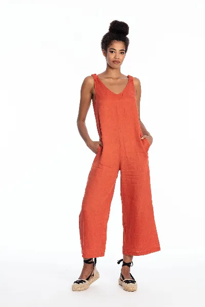 RAVENS VIEW IBIZA RAVENS VIEW IBIZA Damen vegan Jumpsuit Menorca Terracotta