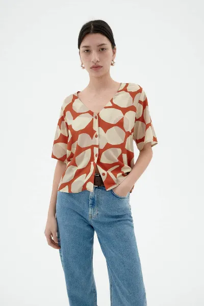 Thinking MU Bluse Libelula Leaf