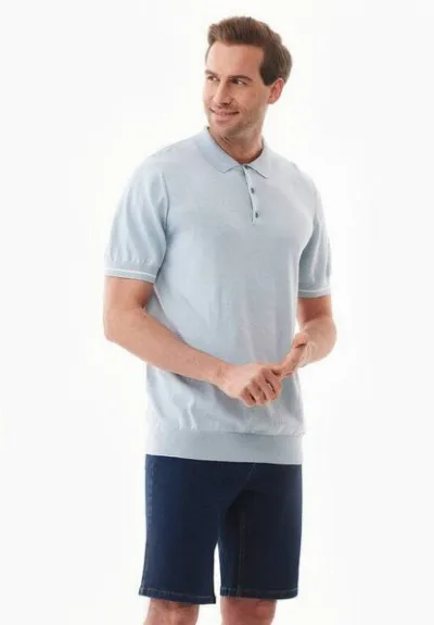 ORGANICATION ORGANICATION Strick-Poloshirt aus Bio-Baumwolle